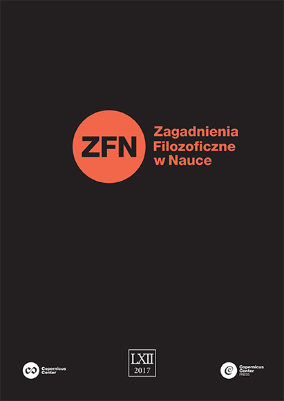 Zagadnienia Filozoficzne w Nauce No 62 (2017)