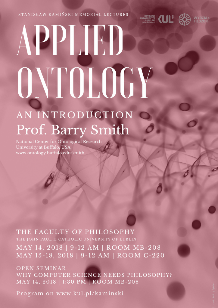 Applied Ontology: An Introduction – Prof. Barry Smith