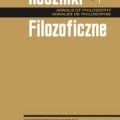 Roczniki Filozoficzne 68 (4) 2020